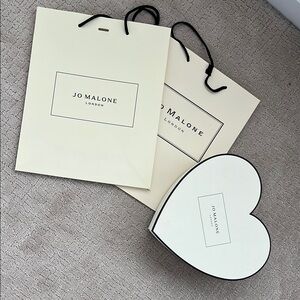 Jo Malone shopping bags &  Heart Box
